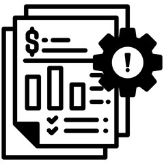 Crisis Management icon in Mix Filled Style. Simple Vector Design. Simple Vector Outline Filled Icon
