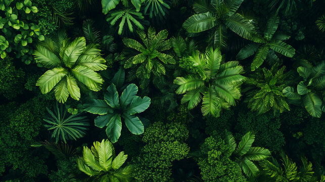 Close up leaf tropical forest