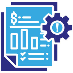 Crisis Management icon in Glyph Dual Color Style. Simple Vector Design. Simple Vector Glyph Icon