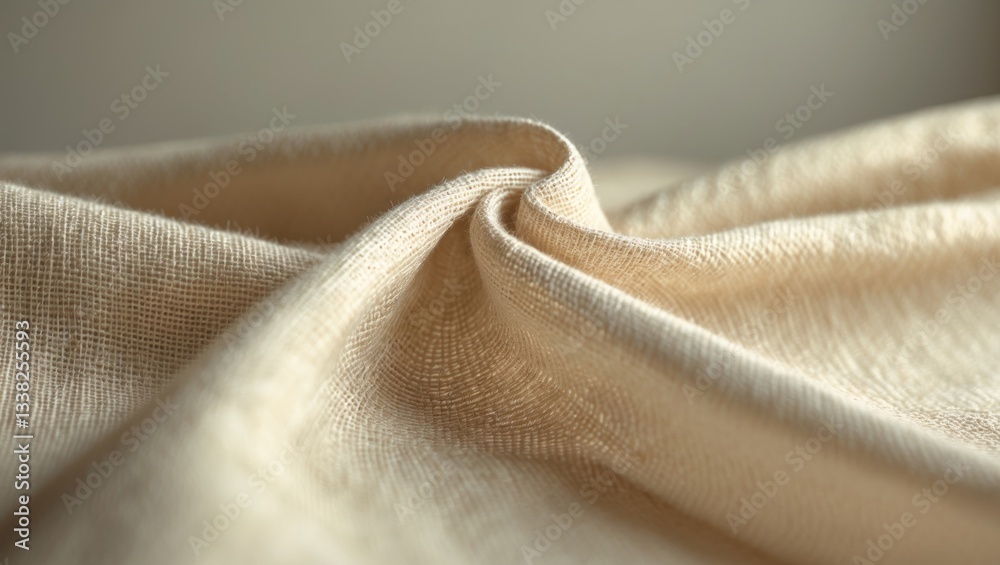 Poster canvas fabric close-up showing texture and folds.