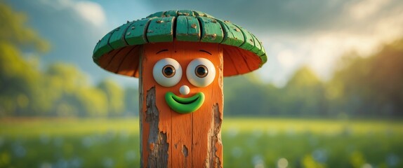 Face Pareidolia concept, recognizing faces in non-living objects