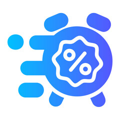 sale time gradient icon