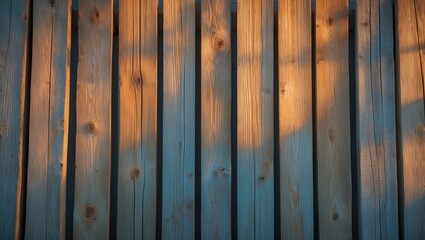 Naklejka premium Brut wooden boards planks forming a natural wood surface background in a wall fence.