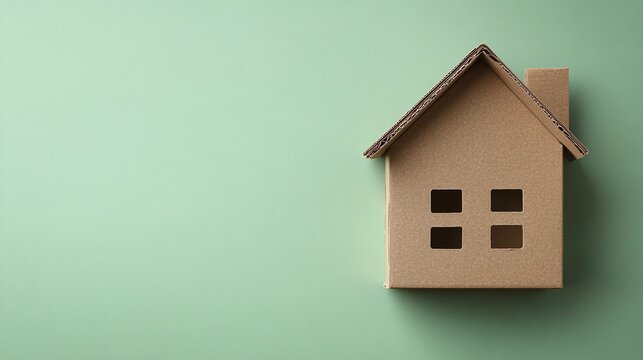 cardboard miniature aco friendly house, buying a house, housing crisis, bureaucracy, mortgage
