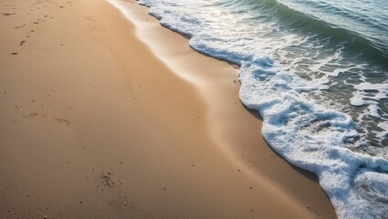 empty surface of sand. aerial view
