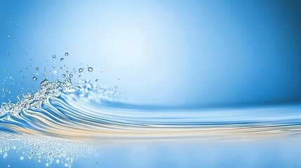 Abstract water wave