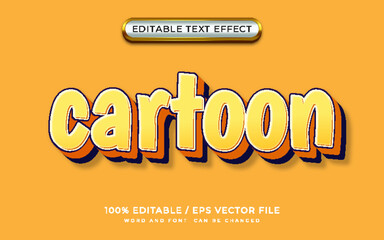 Cartoon Cartoon Editable Text Effect