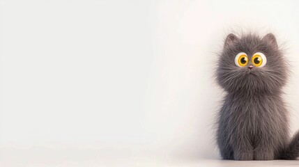 Fototapeta premium Cute cartoon cat