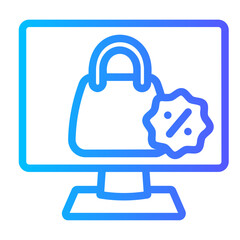 Online Shop gradient icon