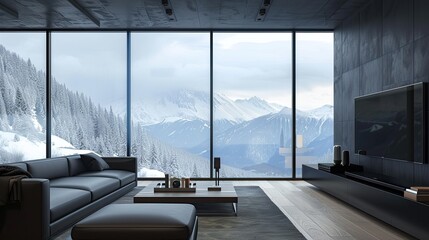 Cozy and simple TV lounge interior design