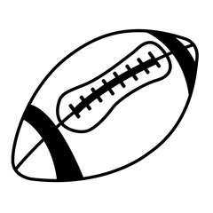 american football ball vector illustration