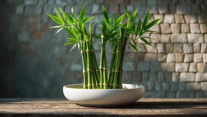 Dracaena sanderiana, commonly referred to as lucky bamboo or bamboo fortune, features leaves that are vibrant green.