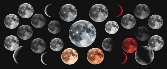 Lunar Eclipse Stages, Composite Lunar Eclipse