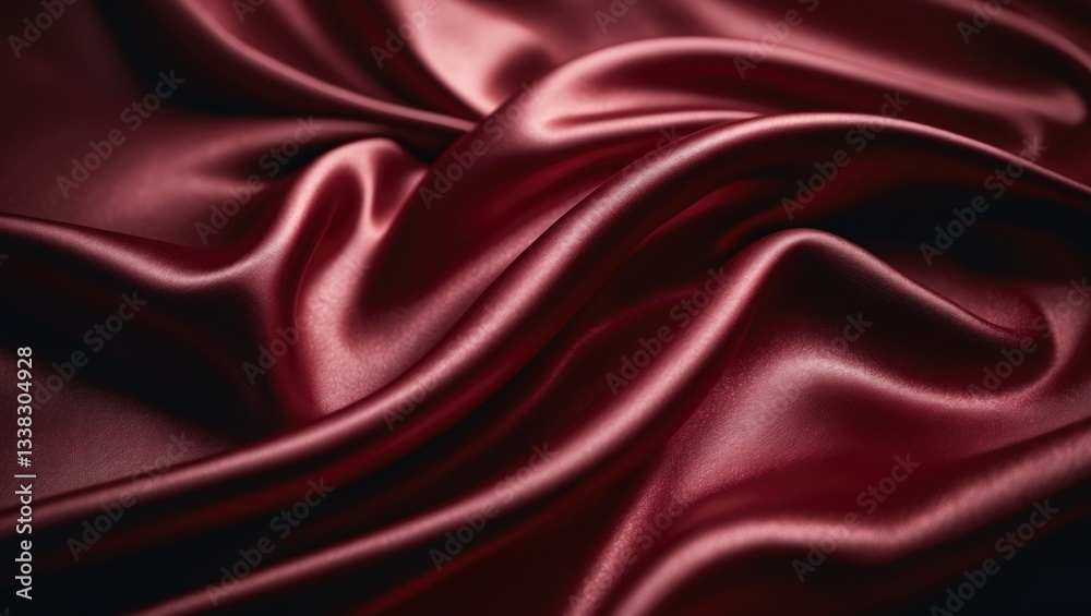 Poster red fabric textile texture backdrop
