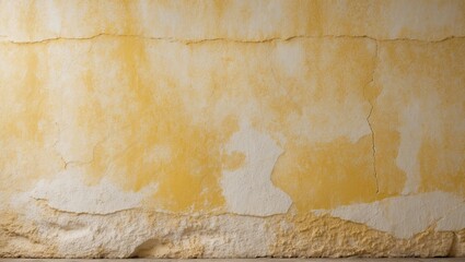 Obraz premium Yellow concrete stone texture for summertime wallpaper background. Cement and sand wall with a vintage minimal tone. Concrete abstract wall in light yellow shade, cement texture blank for home decor.