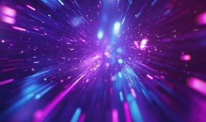 Fototapeta premium Colorful light streaks creating a dynamic abstract background with vibrant energy