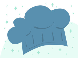 Chefs Hat Concept Illustration Stylish and Beautiful