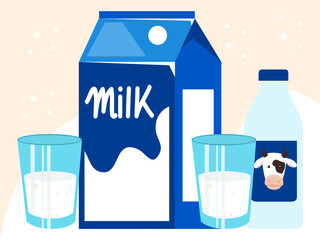 Dairy Concept Illustration Stylish and Beautiful