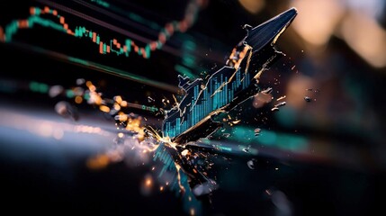 Financial Market Crash  AI  Data  Stock Market Breakdown  Abstract