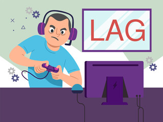 Lag Concept Illustration Stylish and Beautiful