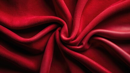 Obraz premium Red suede used as a macro background photo. Texture of red suede leather.