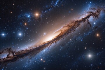 Cosmic Galaxies Exploring the Beauty of Nebulae and Bright Stars