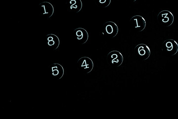 Background of numbers. from zero to nine. Numbers texture. Finance data concept. Mathematic....