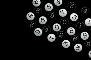 Background of numbers. from zero to nine. Numbers texture. Finance data concept. Mathematic....