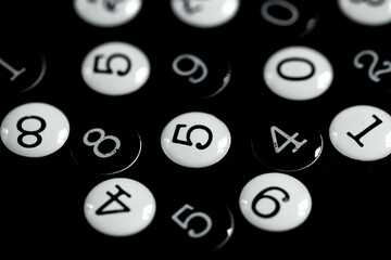 Background of numbers. from zero to nine. Numbers texture. Finance data concept. Mathematic....