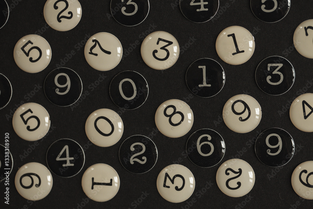 Poster background of numbers. from zero to nine. numbers texture. finance data concept. mathematic. seamles