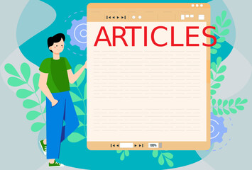 Article Concept Illustration Stylish and Beautiful