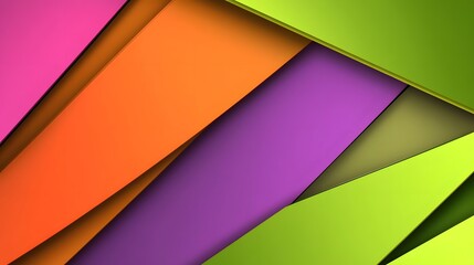Abstract Colorful Geometric Shapes Design