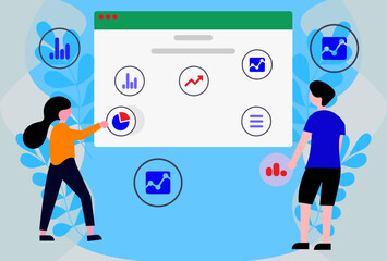 Infographic Concept Illustration Stylish and Beautiful