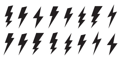 bolt, thunder, icon, light, vector, electric, logo, flash, thunderbolt, symbol, energy, shape, power, storm, element, cartoon, shock, silhouette, arrow, sign, voltage, fast, flat, charge, design, warn