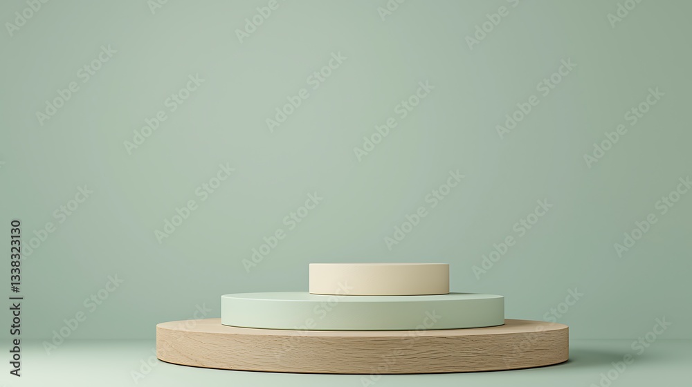 Poster minimalist product display platforms