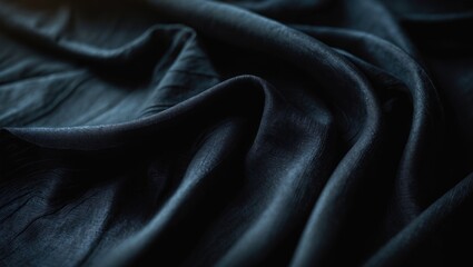 Fototapeta premium black fabric background texture cloth pattern