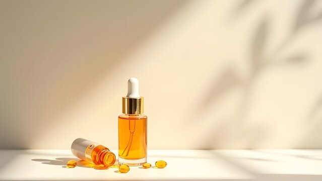 Radiant Glow A Luxurious Vitamin C Elixir in Golden Ampoules