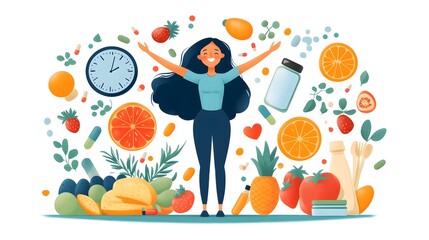 Intermittent Fasting and Active Lifestyle: A Woman's Journey to Health and Wellness Through Balanced Nutrition and Intuitive Eating