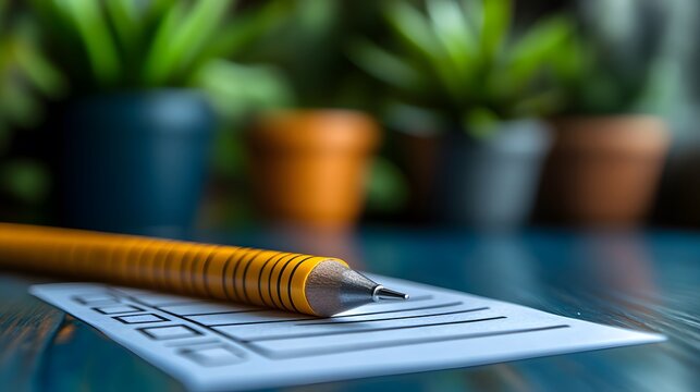 A Colorful Hand-Drawn Illustration of a Detailed Checklist on a Desk with One Item Highlighted in Yellow, Representing Thorough Planning for an Upcoming Project