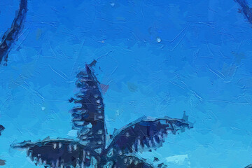 Various oil paintings, flowers, roses, peonies, phoenixes, paisley, and beautiful fish