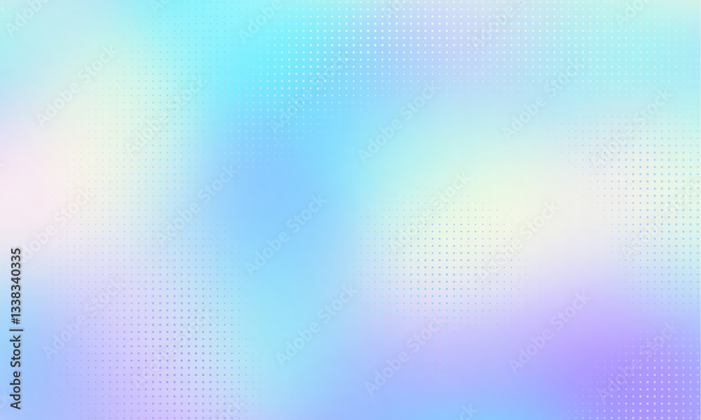 Poster vector halftone gradient effect. light pastel colours abstract background. retro 80's style colors a