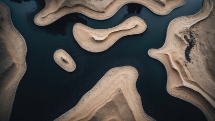 black epoxy resin surface featuring walnut, texture for design