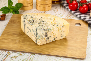 Gourmet blue cheese with mold