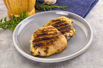 Two Tasty grilled chicken thighs