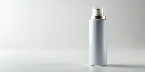 Clean Deodorant Mockup: Realistic Spray Bottle on White Background