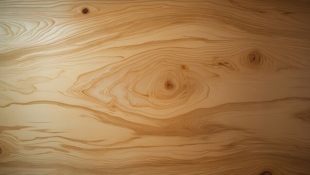 Plywood or wood texture backdrop, overhead view of a light wooden table. Timber wood surface showcasing natural color and pattern.