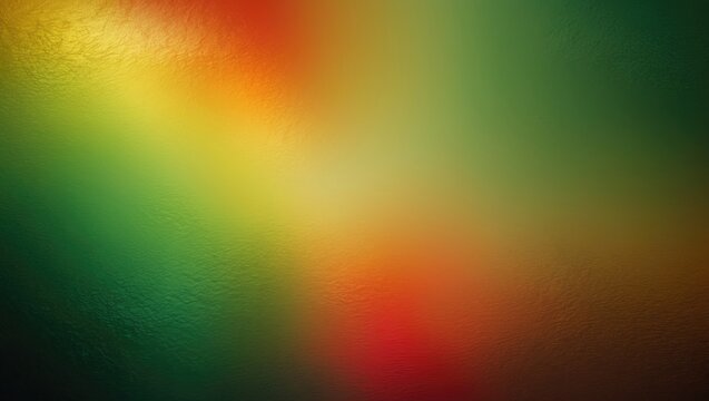 Green yellow gold orange red brown abstract backdrop. Color gradient ombre blur. Rough grainy texture noise. Bright neon flash glow shine fire. Geometry line stripe. Design. Festive fun.