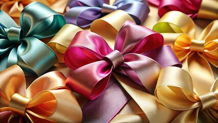 Elegant Satin Ribbon Mockup:  Perfect for Branding & Design Projects