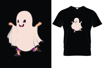 Halloween Cute Ghost T-Shirt – Spooky Adorable Holiday Tee