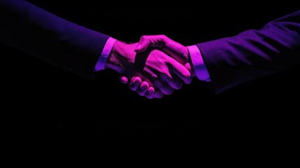 A handshake between two business people, professional deal concept, bold minimalism, startup growth, business startup corporate success
